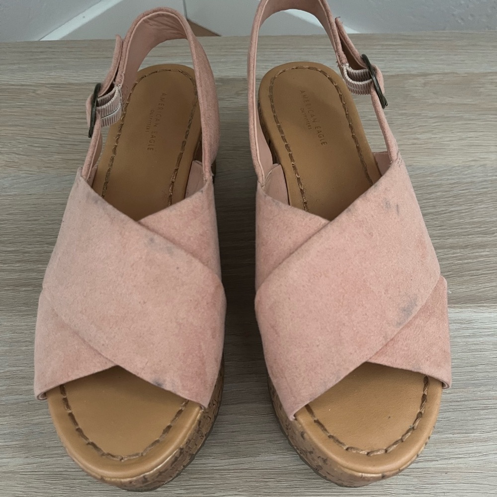 American Eagle Outfitters Pink Platform Sandals - Picture 2 of 5